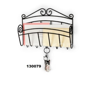 Étagères murales en métal noir pour le rangement dans la salle de bain et la cuisine - Product Image 1