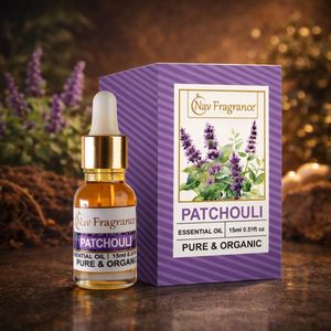 SHREE BEAUTY CARE Aceite de Fragancia de Pachulí 100% Puro Prensado en Expulsión, Hidratante Antiarrugas y para Ojeras para Todo Tipo de Piel - Product Image 1