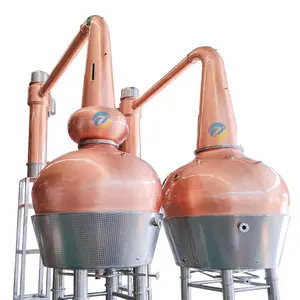 ZJ 10000L + 7000l威士忌蒸馏设备威士忌蒸馏器铜威士忌蒸馏器蒸馏器