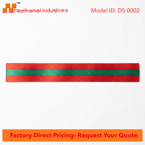 Cinta de Raso Satinada de 25mm con Franja Central Roja y Verde para Envolver Regalos de Navidad, Lazos de Floristería, Decoración de Fiestas y Embalaje al por Mayor - Product Image 4