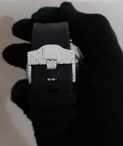 Reloj de Lujo Mecánico VVS1 Moissanite Offshore Chronograph de 44 mm, Estilo Hip Hop, con Esfera y Bisel con Incrustaciones de Diamantes - Product Image 4