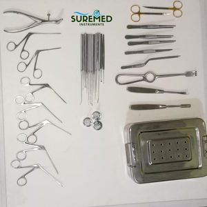 Juego de Instrumentos para Timpanoplastia, Kit de Instrumentos Quirúrgicos ORL para Microcirugía del Oído, Acero Inoxidable - Product Image 1