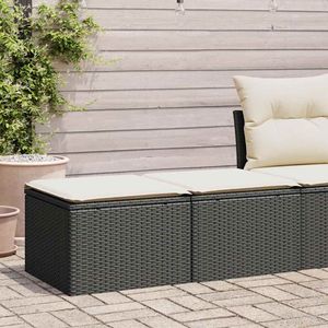 Conjunto de Sofás de Jardín en Blanco Crema y Negro - Product Image 1