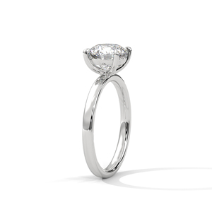 Elegant Design 14k Rose Gold Engagement <b>Ring</b> Classic Proposal <b>Ring</b> With Round Cut Moissanite Diamond Wedding Jewelry Gift - Product Image 5