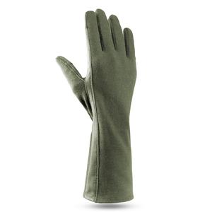 Guantes de vuelo resistentes al calor, guantes tácticos de aviación con palma de cuero, guantes de seguridad resistentes a las llamas, guantes antideslizantes de puño largo - Product Image 2