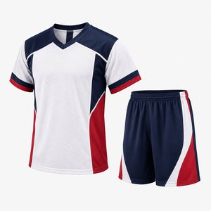 Ensemble uniforme de lacrosse pour hommes à col en V et short, prix de gros, design unique, 100 % polyester, manches courtes - Product Image 4