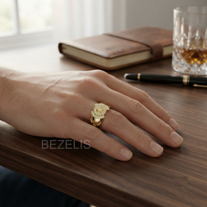 Anillo de Diamante Cultivado en Laboratorio, con Piedras Laterales Decorativas, Anillo de Compromiso, Estilo Duquesa de Inspiración Real, Joyería Elegante - Product Image 3