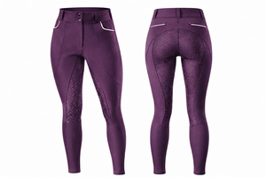 Pantalones de equitación duraderos para mujer, elásticos en cuatro direcciones, con agarre de silicona, leggings ajustados para montar a caballo. - Product Image 5