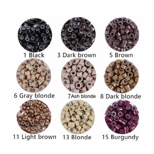1000 unidades de microanillos y cuentas para extensiones de cabello, de 4.0mm, 4.5mm, 5.0mm, con revestimiento de silicona, herramienta para extensiones de cabello humano - Product Image 6
