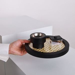 Brûleur d'encens Oud de luxe, ensemble de brûleur d'encens Bakhoor avec plateau décoratif, Mabkhara arabe moderne, porte-parfum d'intérieur - Product Image 5