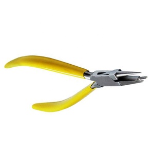 Stainless Steel Jewelry <b>Wire</b> <b>Snipping</b> Pliers Round Nose PLIERs Yellow Handle for Ring Earring Bracelet Necklace Making BY ZUOL. - Product Image 2