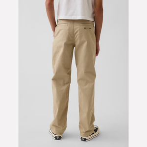 Custom Boys <b>Navy</b> Twill <b>School</b> Uniform Pants Flat Front - Product Image 3