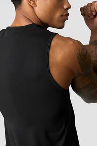 Camiseta sin mangas personalizada al por mayor para hombre, estilo stringer, ajustada, para gimnasio, correr, fitness y culturismo - Product Image 4