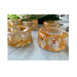 ที่วางผ้าเช็ดปากเรซิ่นดีไซน์สวยงาม สีส้ม สำหรับตกแต่งโต๊ะในงานเลี้ยงสไตล์เรสติก งานรับประทานอาหาร และงานเฉลิมฉลอง - Product Image 6