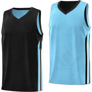 Camiseta de Baloncesto Unisex con Cuello en V, Malla sin Mangas, Absorbe la Humedad, Uniforme Deportivo para Adultos con Estampado por Sublimación - Product Image 4