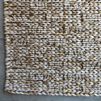 Tapis d'intérieur en jacinthe d'eau naturelle tissé à la main, tapis tissé à plat, écologique, style bohème, réversible, pour la maison