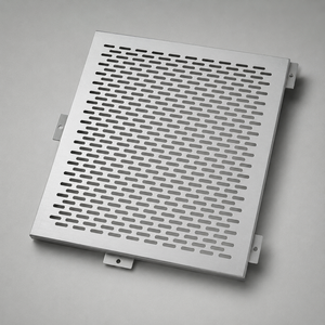 Panneau en tôle perforée en aluminium sur mesure selon dessin, fabriqué en usine pour les couvercles de machines et les pièces de ventilation décoratives - Product Image 1