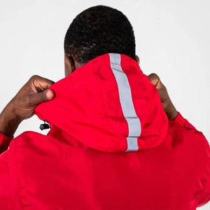Chándal Rojo con Capucha para Hombre, Cierre Completo con Cremallera, Estilo Deportivo, Corte Regular, Transpirable, de Poliéster, para Primavera - Product Image 4