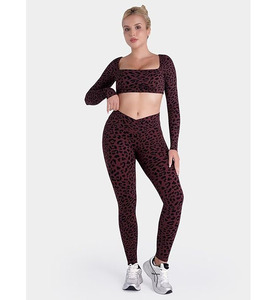 New Women Leggings Workout Elastic Waist Quick Dry Breathable Soft Fabric <b>Tummy</b> <b>Control</b> Exercise Gym Wear Yoga Pants 2025 - Product Image 6