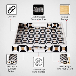 Bone Inlay Display <b>Tray</b> for <b>Perfume</b> Cosmetics and Accessories - Product Image 3