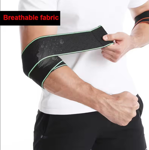 OEM High Quality Neoprene Elbow <b>Wraps</b> Straps for Weightlifting Custom Logo Gym Lifting Equipment Heavy Duty Cotton Material - Product Image 5