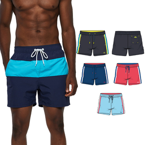 OEM Custom <b>Mens</b> Shorts Textured Fabric 100% Polyester Swim <b>Trunks</b> Sport Pants Beach Loose Shorts for <b>Men</b> - Product Image 4