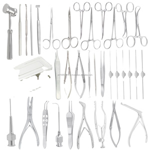 Kit d'extraction manuelle de la cataracte en acier inoxydable, 30 pièces, pour chirurgie oculaire lacrymale, micro-ophtalmologie, oculoplastie, CE - Product Image 1