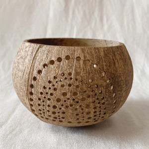 <b>Small</b> Natural Coco Palm <b>Candle</b> Holder Best Selling Coconut Shell Stand or Hanging Holders for <b>Candles</b> - Product Image 1