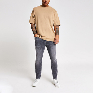 T-shirts surdimensionnés personnalisés avec logo, coupe épaules tombantes, style streetwear, t-shirts vierges surdimensionnés pour hommes - Product Image 4