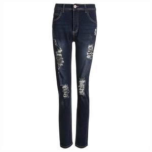 Pantalones Vaqueros Casuales para Hombre, Corte Recto, Color Azul Oscuro, Vaqueros de Mezclilla Cruda Azul Oscuro de Primera Calidad de Fábrica OEM - Product Image 2