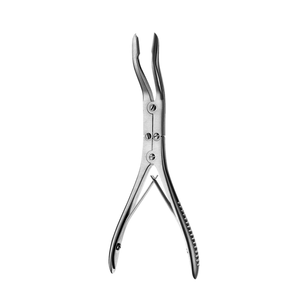 Rongeurs à double action à becs ronds de 18 mm, 17 cm, instrument dentaire orthodontique, pinces de coupe de précision en acier inoxydable - Product Image 1