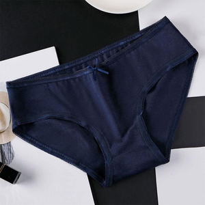 Braguitas de bikini de cintura media con estampado de puntos y ribete de encaje para mujer, ropa interior transpirable de nailon y algodón, estilo sexy, talla adulta 2026 - Product Image 6