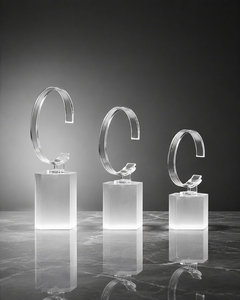 2026 Customized Polished Acrylic Modern for Watch Display <b>Stand</b> Laser Engraving Plastic Countertop <b>Corner</b> Shelf Easy - Product Image 2