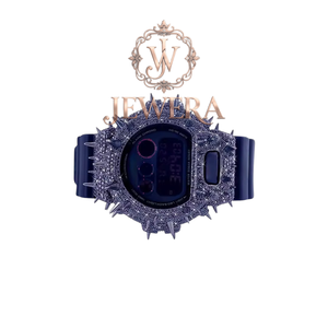 Most Selling Fully Iced Out Moissanite Purple Rubber Diamond <b>Watch</b> <b>for</b> Street Style Weddings and Trendy Gifting <b>for</b> Sale - Product Image 3