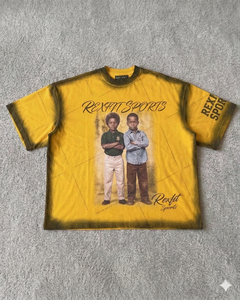 เสื้อยืดคอกลมแขนยาวผู้ชาย พิมพ์ลายกราฟิกตามสั่ง ดีไซน์เรียบง่าย พิมพ์โลโก้ด้วยเทคนิค DTG สไตล์ Dirty Washed สีแดง - Product Image 3