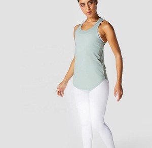 Débardeurs sans manches pour femmes, très tendance, nouvelle collection, vêtements de sport pour la gym, couleur unie, coton, débardeur de fitness, respirant, tricoté - Product Image 3
