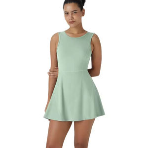 Nuevo Uniforme de Tenis para Mujer, 100% Poliéster, Ecológico, Transpirable, Personalizable, de Alta Calidad, con Posición para Logotipo Frontal para Clubes Deportivos - Product Image 1