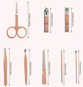 Juego de Manicura de Belleza, Cortaúñas de la Mejor Calidad, Tijeras para Cutículas, Lima de Uñas, Empujador de Cutículas, Kit de Belleza de 8 Piezas - Product Image 5