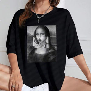 Camisetas de Mujer con Logotipo Personalizado, Precio Económico, MOQ Bajo, Nueva Colección, Estilo Moderno, Gran Venta - Product Image 1