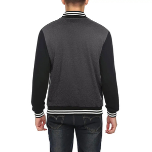 Veste de baseball personnalisée de qualité supérieure pour adultes et jeunes, veste universitaire en polaire d'hiver avec décoration de boutons en fourrure, unisexe - Product Image 3