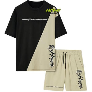 Conjunto de Camisetas de Punto Estampadas para Hombre, Camisetas Casuales de Algodón, Paquete Combinado, Manga Corta, Ropa Urbana, Proveedor Mayorista - Product Image 1
