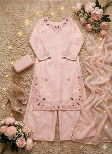 Nuevo Conjunto de Traje de 3 Piezas TENNECY para Mujer, Diseño de Alta Costura con Bordado de Hilo de Cristal Romano, Estilo Fiesta, para Todas las Temporadas - Product Image 6