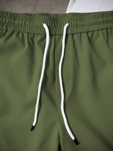 Ensembles de fitness d'été pour hommes de haute qualité, t-shirts oversize à manches courtes, motif uni, séchage rapide, tissu tricoté 100% coton - Product Image 3