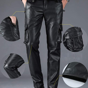 Pantalones de cuero vacuno elegantes y cómodos para hombre, recién llegados, los más vendidos, pantalones de cuero vacuno para hombre en oferta. - Product Image 2
