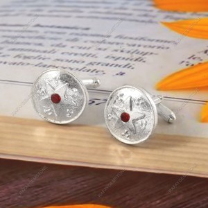 Gemelos de Latón con Zirconia en Tono Dorado, Accesorios Formales para Camisa, Joyería de Vestir para Novio, Negocios, Hombre, Set de Navidad - Product Image 4