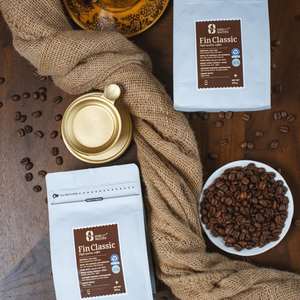 Café en Grano Entero para Phin y Espresso, Origen Vietnam, Arábica y Robusta, Tueste Medio, Sabor Dulce Premium, 1 kg y Empaque a Granel - Product Image 1