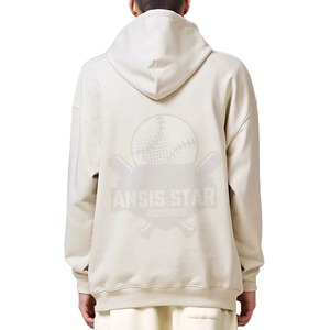 Sudadera con Capucha Beige para Hombre de Alta Calidad, Corte Holgado, Estilo Casual para Otoño, 100% Algodón, Diseño con Bolsillo Frontal Tejido - Product Image 2
