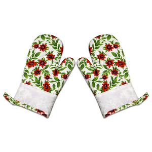 Floral Print Oven mitts with printed style Good Quality Beautiful Latest Design Oven Mitt For Oven Use at Lowest Price. - Product Image 6