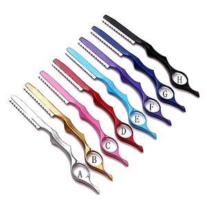 Maquinilla de afeitar de borde recto de peluquero más vendida, cuchillo de corte de pelo afilado de peluquero de acero inoxidable para apariencia y estilo profesional - Product Image 6