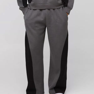 New Style <b>Men</b> Tracksuit Wholesale Price New Arrival Solid Color Breathable Hot Selling Casual Sportswear <b>Black</b> Gray Block Hooded - Product Image 4